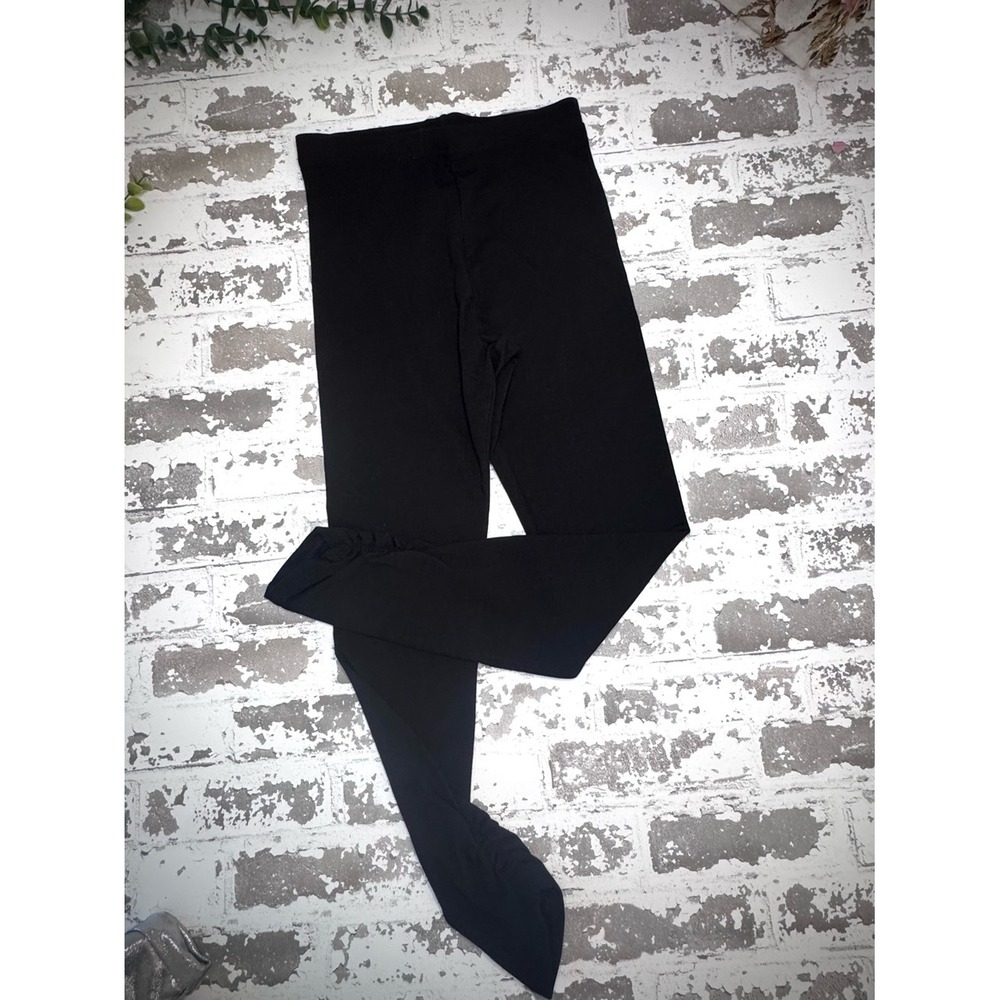 Old Navy Girls Black Built-In Tough Ruched Ankle Leggings Size L 10-12